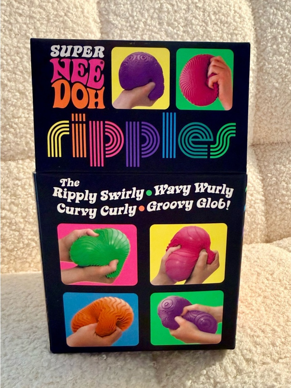 ๐ฅMega Super NeeDoh Ripples XL Purple Giant Sensory Squishy Fidget Ball - Picture 4 of 13